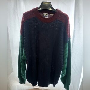 Vintage Todays News Colorblock Sweater